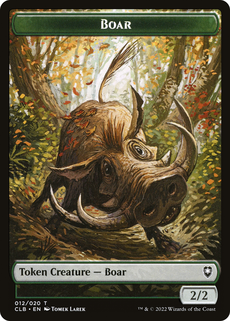Image of Boar Token [Commander Legends: Battle for Baldur's Gate Tokens]