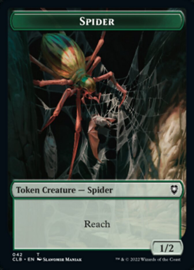 Image of Spider // Insect Double-Sided Token [Commander Legends: Battle for Baldur's Gate Tokens]