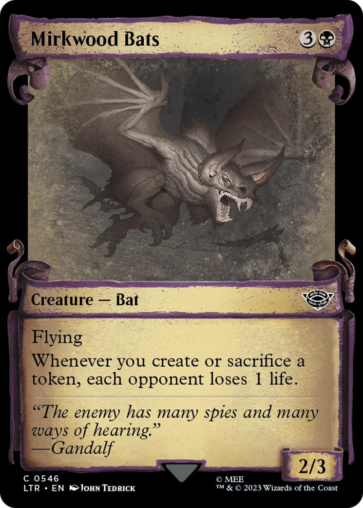 Image of Mirkwood Bats [The Lord of the Rings: Tales of Middle-Earth Showcase Scrolls]
