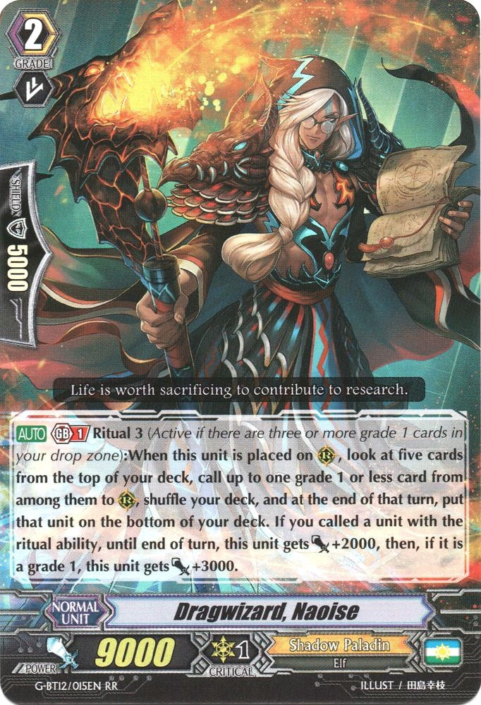 Image of Dragwizard, Naoise (G-BT12/015EN) [Dragon King's Awakening]