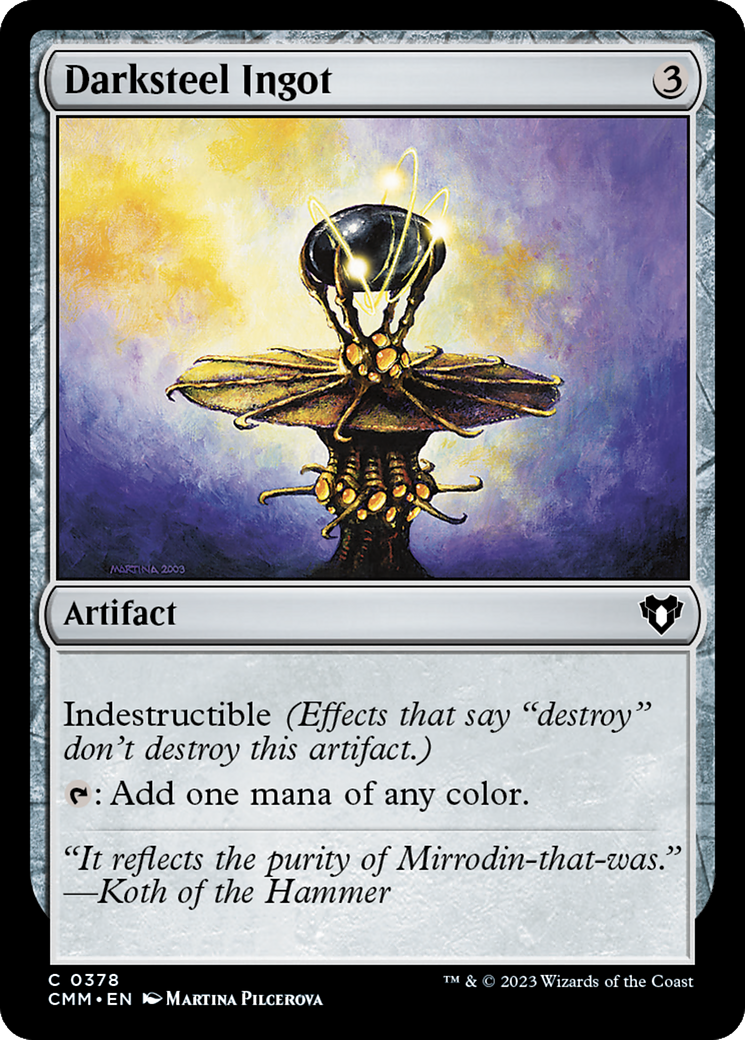 Image of Darksteel Ingot [Commander Masters]