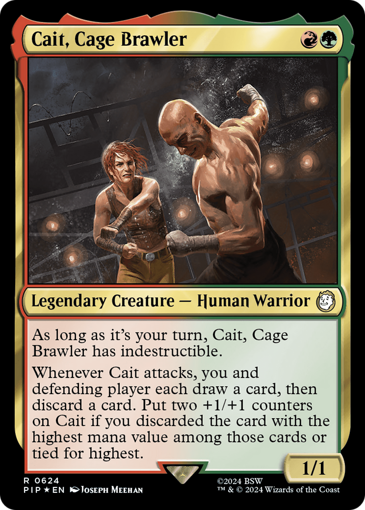 Image of Cait, Cage Brawler (Surge Foil) [Fallout]