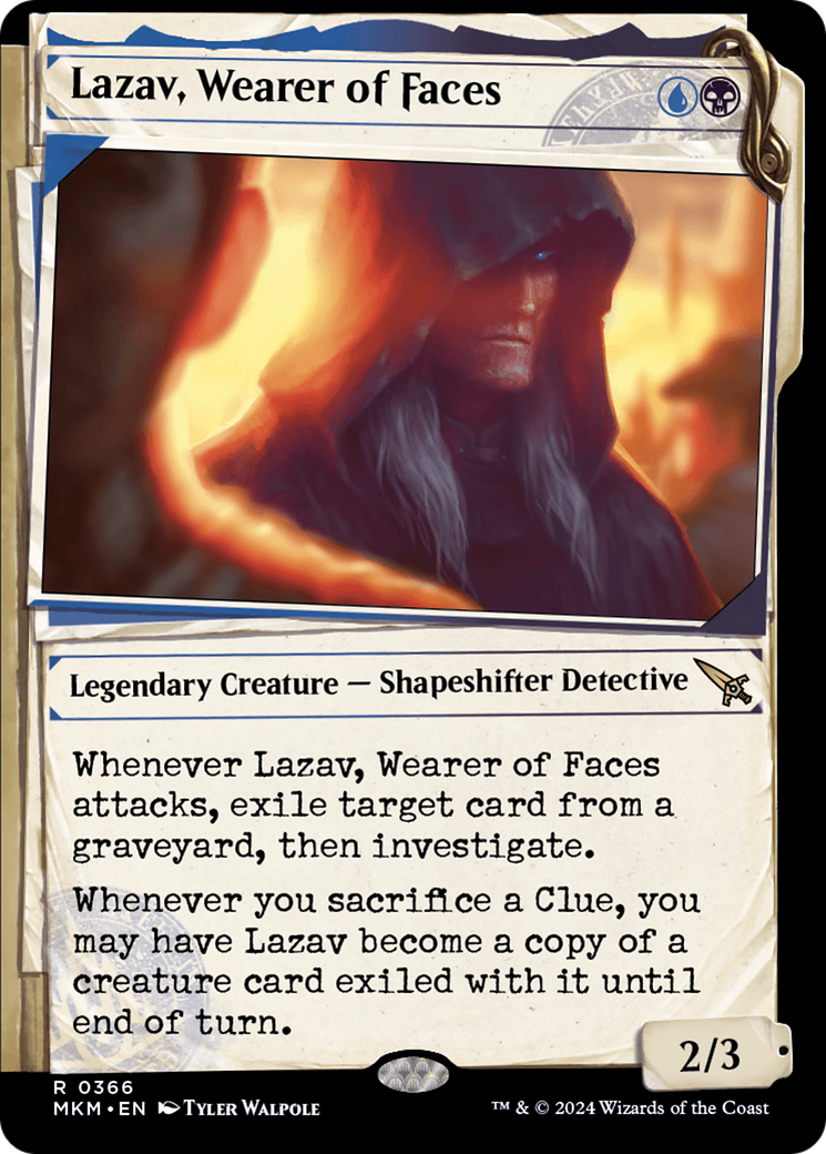 Image of Lazav, Wearer of Faces (Showcase) (0366) [Murders at Karlov Manor]