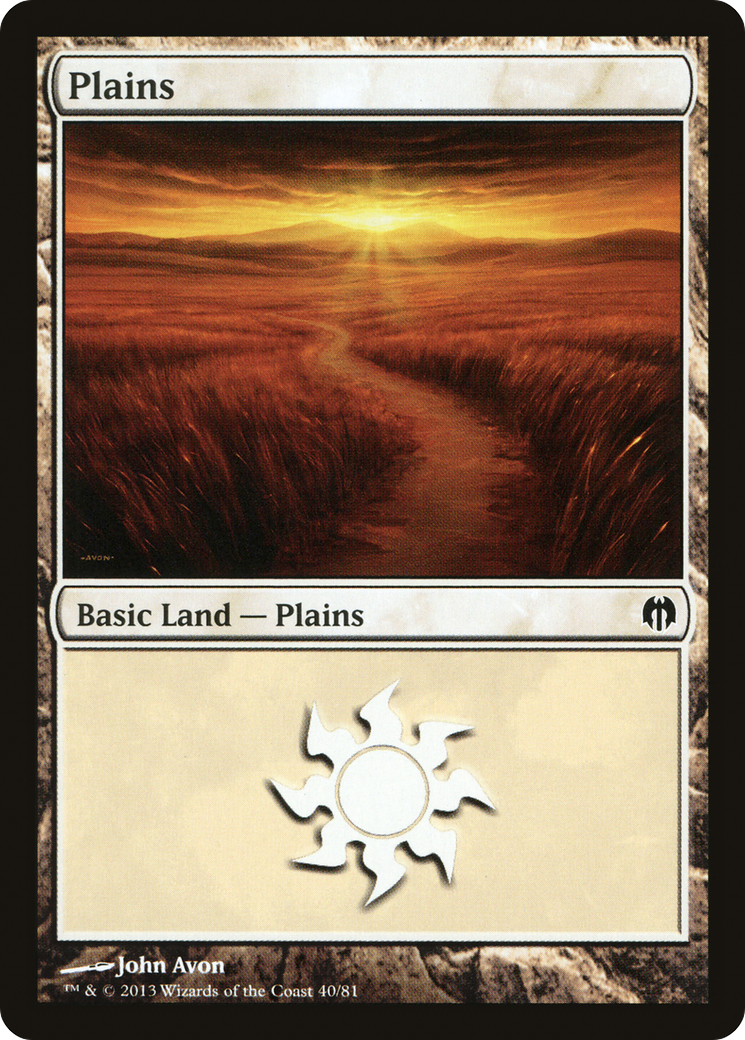 Image of Plains (40) [Duel Decks: Heroes vs. Monsters]