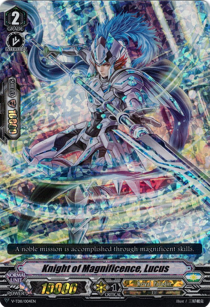 Image of Knight of Magnificence, Lucus (Parallel Foil) (V-TD11/004EN) [Altmile]