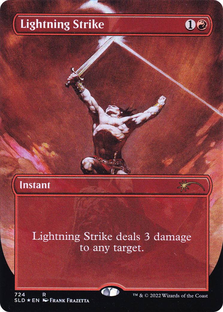 Image of Lightning Strike (Borderless) [Secret Lair Drop Promos]