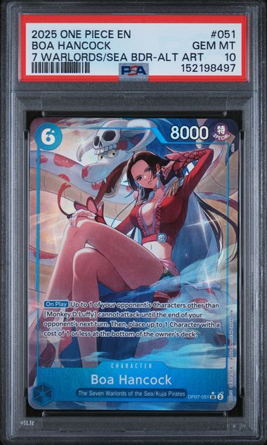 Image of One Piece - BOA HANCOCK (SEVEN WARLORDS OF THE SEA) OP07-051 PSA 10