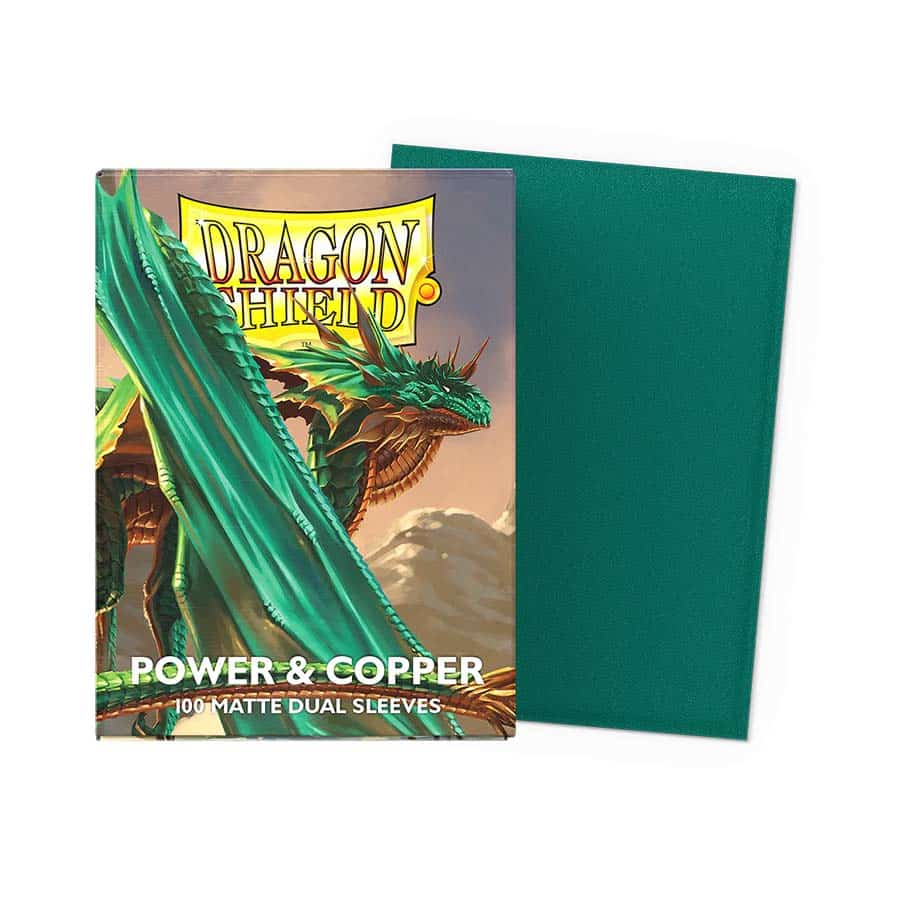 Image of Dragon Shield Sleeves Dual Matte Power & Copper 100 ct