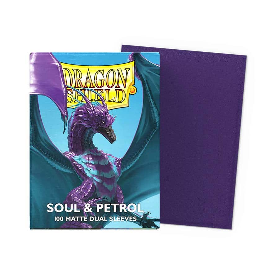 Image of Dragon Shield Sleeves Dual Matte Soul & Petrol 100 ct