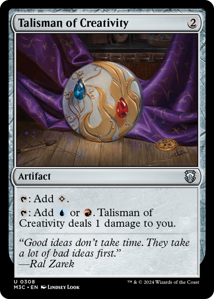 Image of Talisman of Creativity (Ripple Foil) [Modern Horizons 3 Commander]