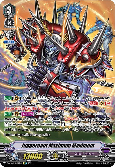Image of Juggernaut Maximum Maximum (D-VS05/SP08EN) [V Clan Collection Vol.5]