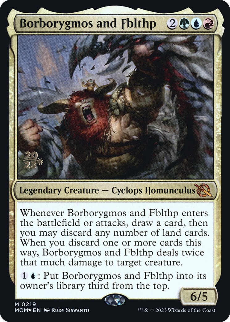 Image of Borborygmos and Fblthp [March of the Machine Prerelease Promos]