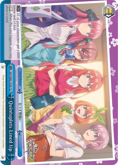 Image of Quintuplets Lined Up (5HY/W83-TE36 TD) (Blue) [The Quintessential Quintuplets]