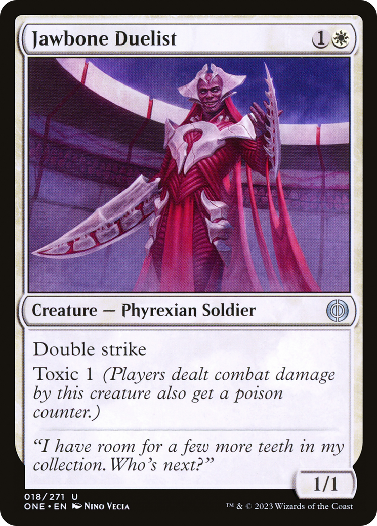 Image of Jawbone Duelist [Phyrexia: All Will Be One]