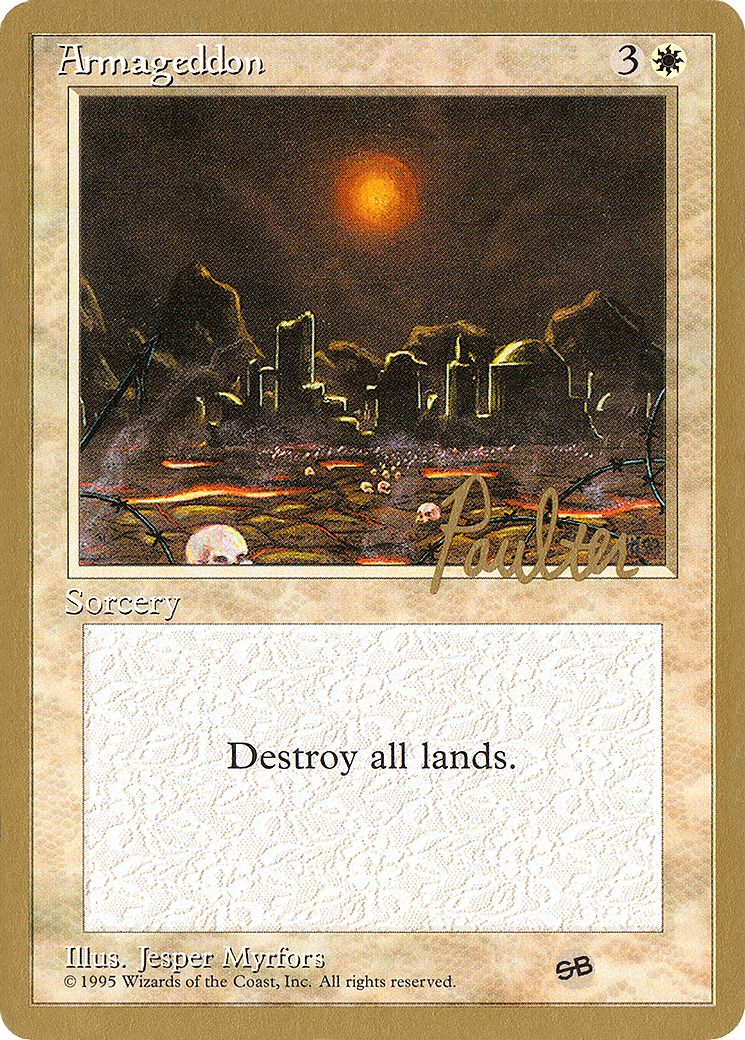 Image of Armageddon (Preston Poulter) (SB) [Pro Tour Collector Set]