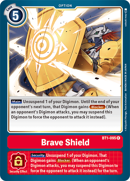 Image of Brave Shield [BT1-095] [Release Special Booster Ver.1.5]