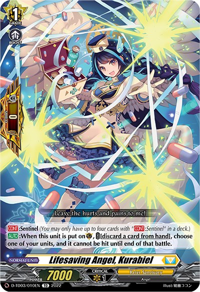 Image of Lifesaving Angel, Kurabiel (D-TD03/010EN) [Raika Koshiba -Skyfall Executors-]