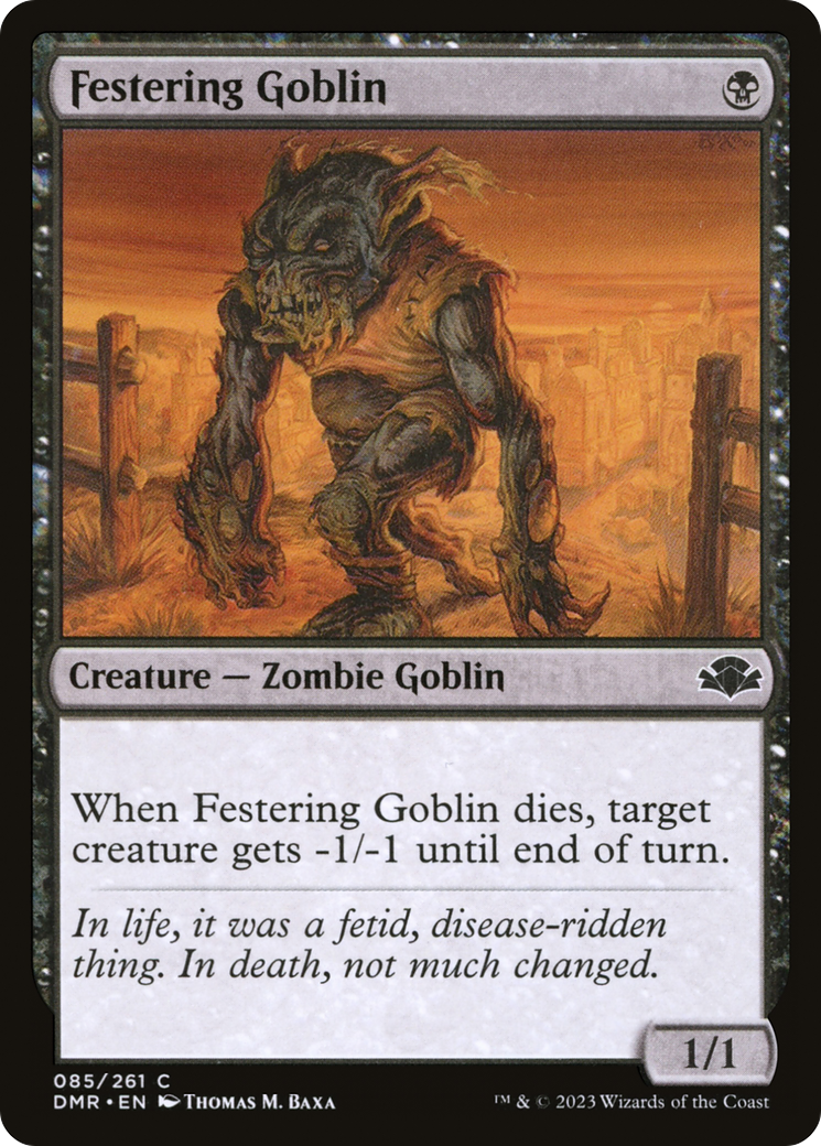 Image of Festering Goblin [Dominaria Remastered]