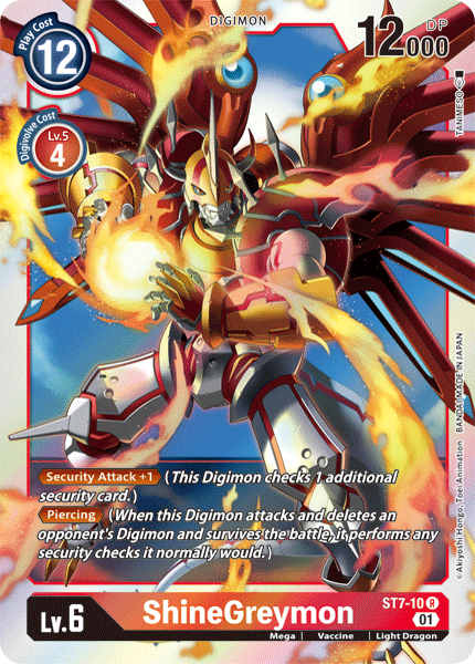 Image of ShineGreymon [ST7-10] [Starter Deck: Gallantmon]