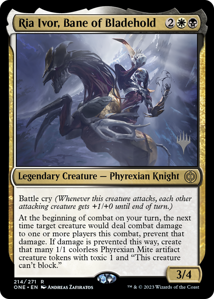 Image of Ria Ivor, Bane of Bladehold (Promo Pack) [Phyrexia: All Will Be One Promos]