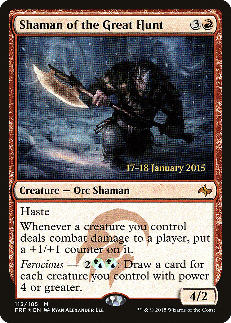 Image of Shaman of the Great Hunt [Fate Reforged Prerelease Promos]