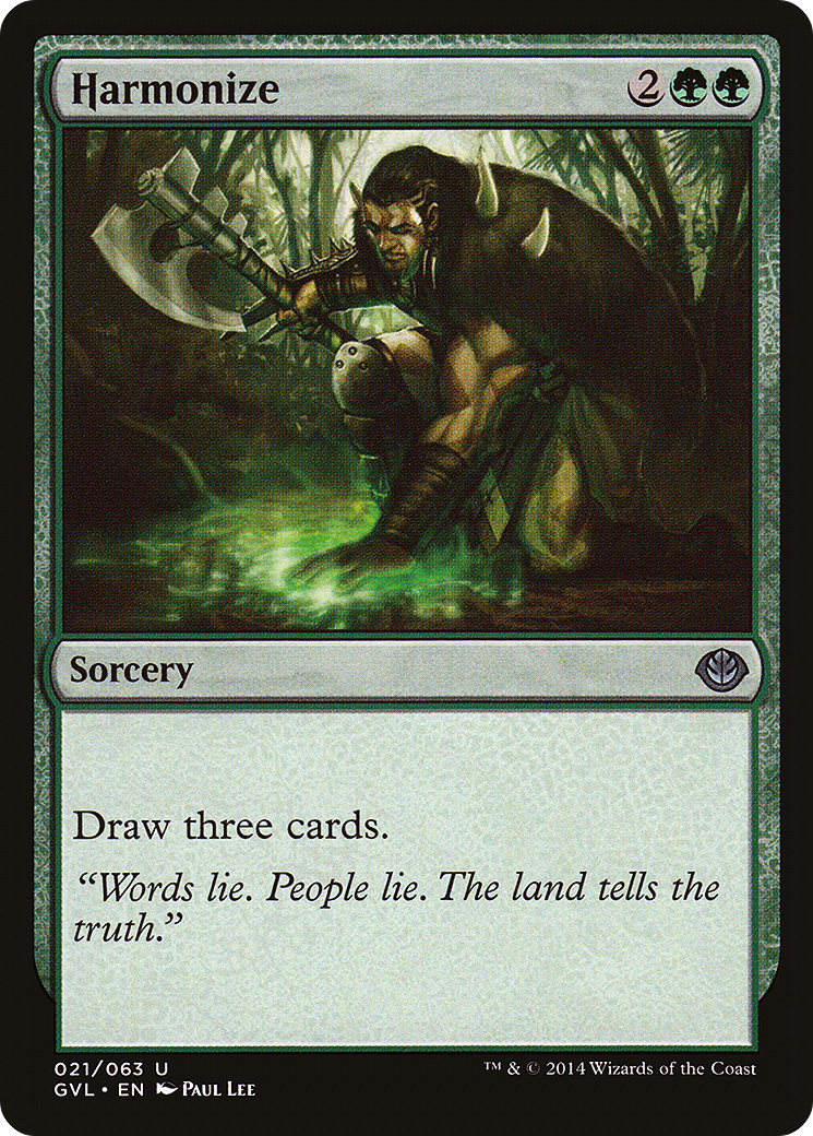 Image of Harmonize (Garruk vs. Liliana) [Duel Decks Anthology]