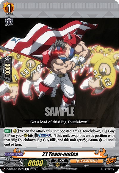 Image of 21 Team-mates (D-TB03/115EN) [Shaman King]