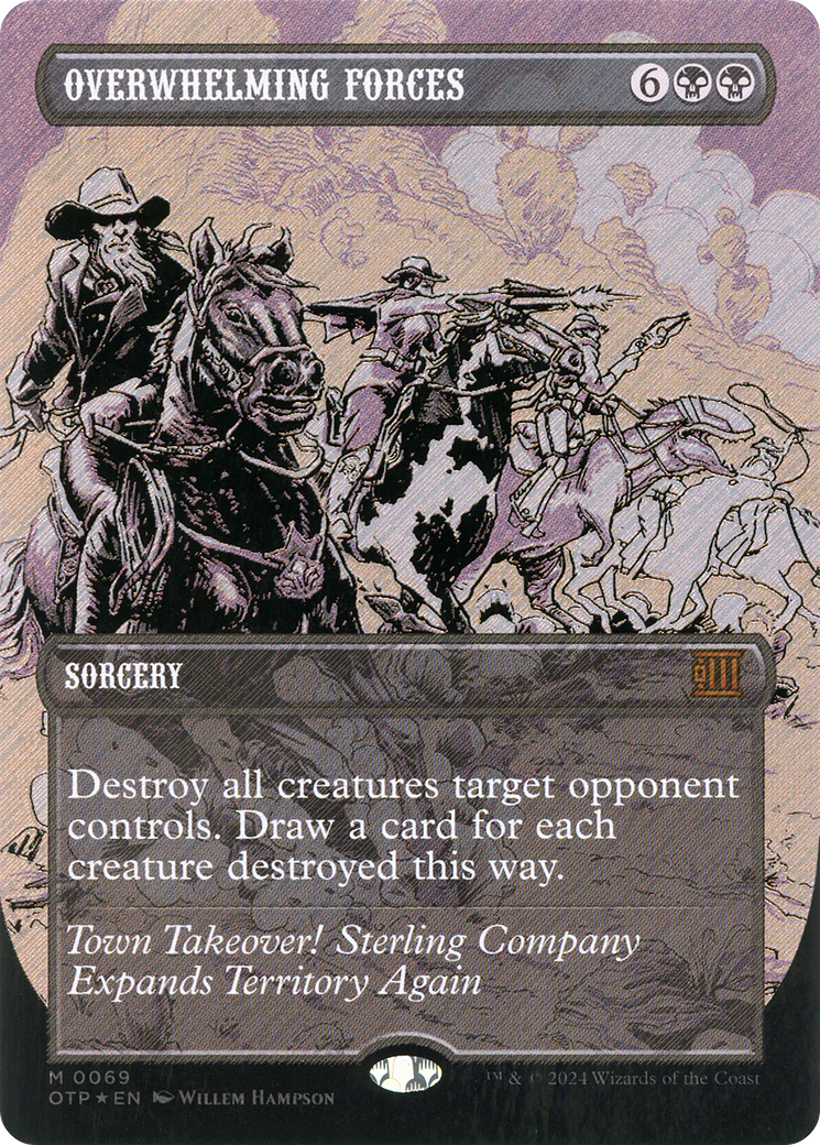 Image of Overwhelming Forces (Textured Foil) [Outlaws of Thunder Junction: Breaking News]
