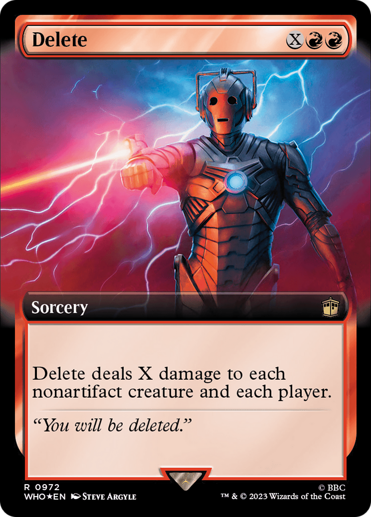 Image of Delete (Extended Art) (Surge Foil) [Doctor Who]