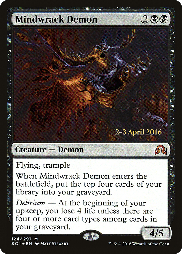 Image of Mindwrack Demon [Shadows over Innistrad Prerelease Promos]