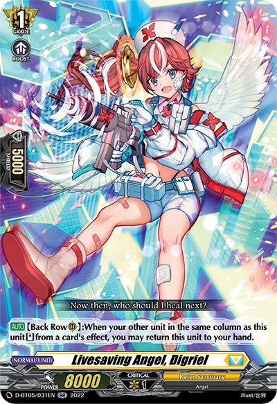 Image of Livesaving Angel, Digriel (D-BT05/031EN) [Triumphant Return of the Brave Heroes]