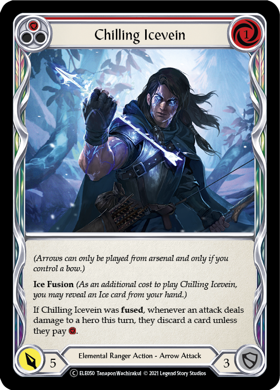 Image of Chilling Icevein (Red) [U-ELE050] (Tales of Aria Unlimited)  Unlimited Normal