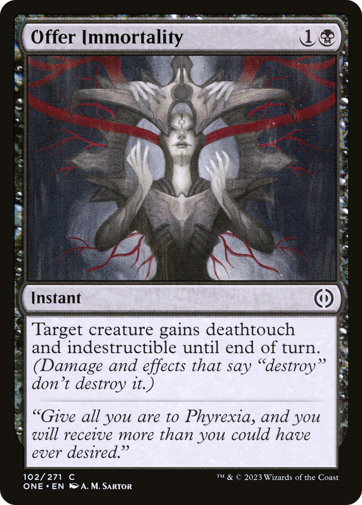 Image of Offer Immortality [Phyrexia: All Will Be One]