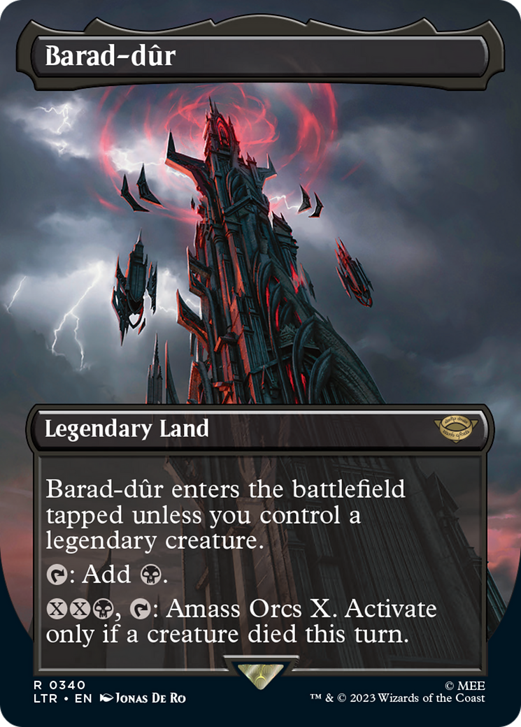 Image of Barad-dur (Borderless Alternate Art) (340) [The Lord of the Rings: Tales of Middle-Earth]