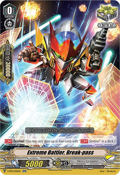 Image of Extreme Battler, Break-pass (V-BT11/022EN) [Storm of the Blue Cavalry]