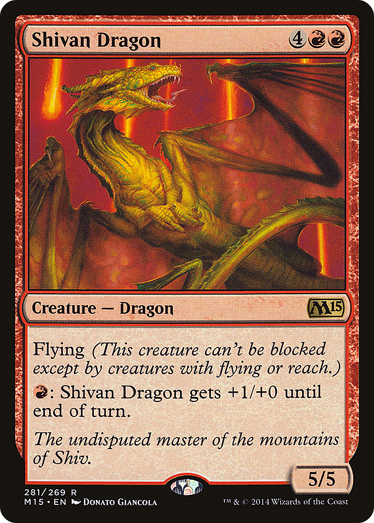 Image of Shivan Dragon (M15-281) - Magic 2015 Foil