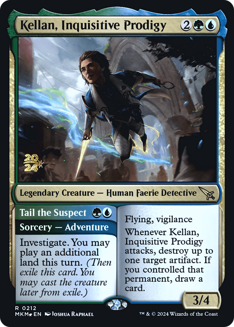 Image of Kellan, Inquisitive Prodigy [Murders at Karlov Manor Prerelease Promos]