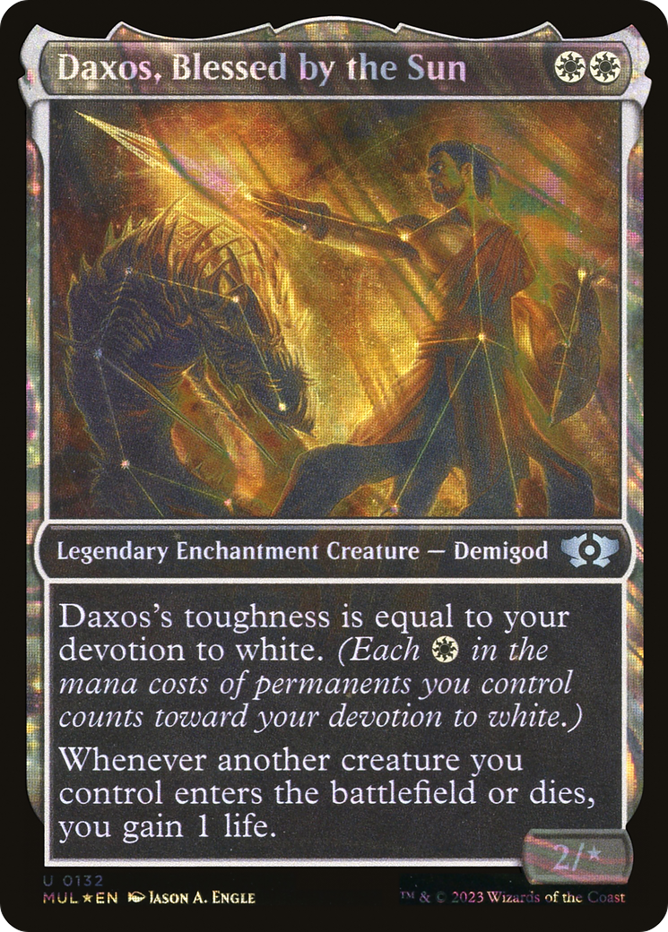 Image of Daxos, Blessed by the Sun (Halo Foil) [Multiverse Legends]