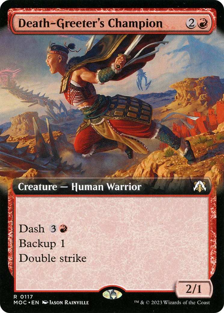 Image of Death-Greeter's Champion (Extended Art) [March of the Machine Commander]