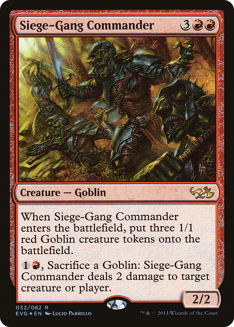 Image of Siege-Gang Commander (Elves vs. Goblins) [Duel Decks Anthology]