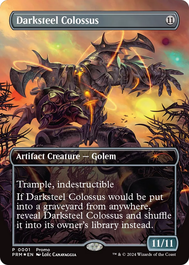Image of Darksteel Colossus (UMP-001) - Wizards Play Network 2024 (Borderless) Foil