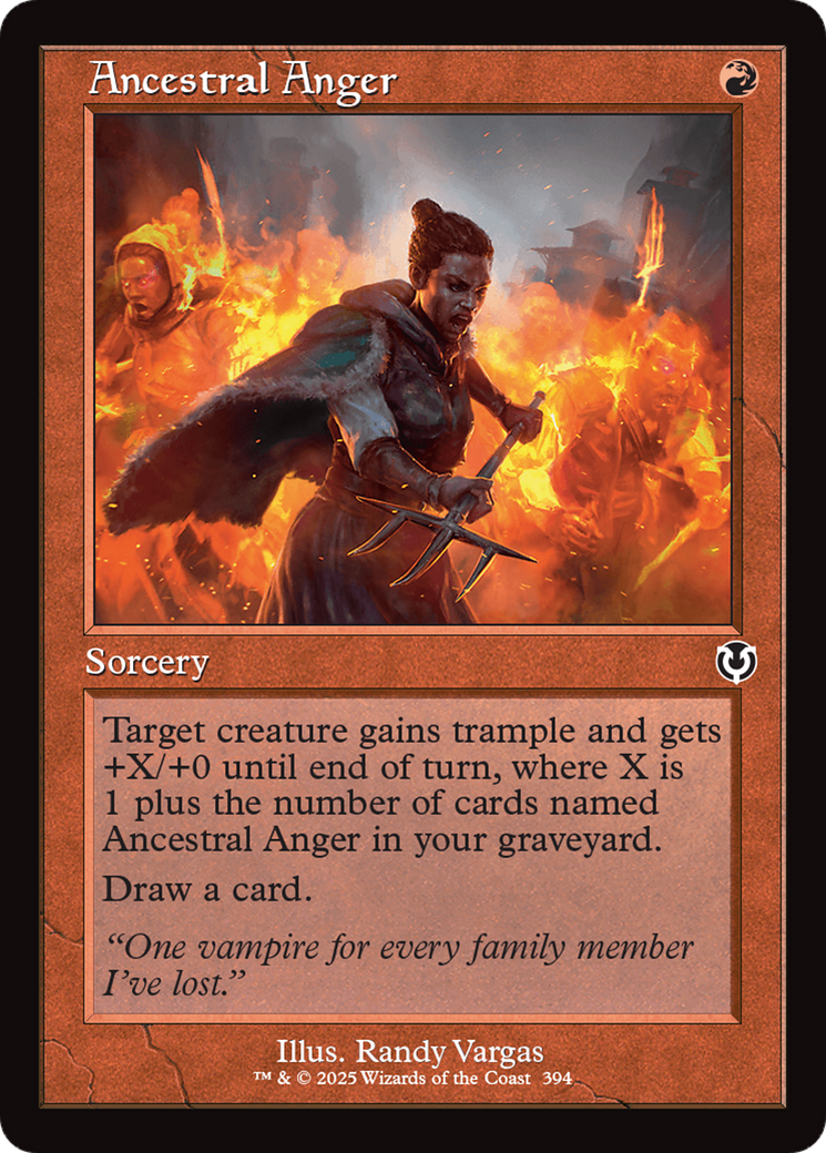 Image of Ancestral Anger (Retro Frame) [Innistrad Remastered]