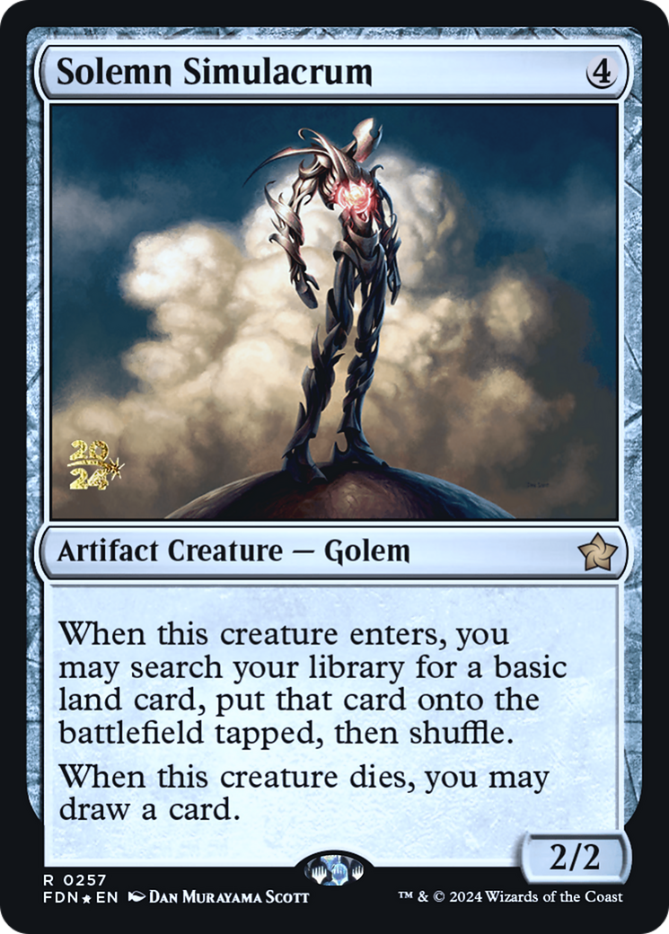 Image of Solemn Simulacrum [Foundations Prerelease Promos]