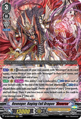 Revenger, Raging Fall Dragon "Reverse" (D-VS04/008EN) [V Clan Collection Vol.4]