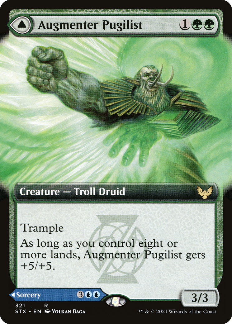 Image of Augmenter Pugilist // Echoing Equation (Extended Art) [Strixhaven: School of Mages]