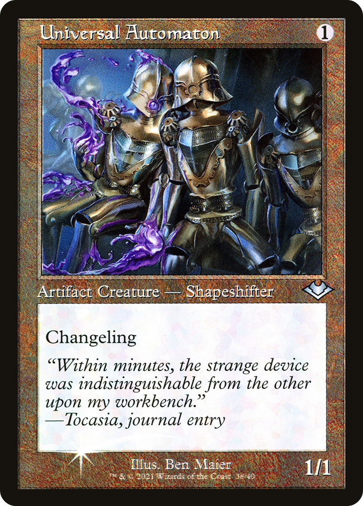 Image of Universal Automaton (MH1-038) - Modern Horizons 1 Timeshifts Etched Foil