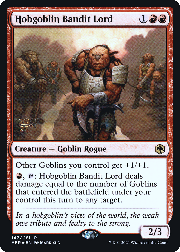 Image of Hobgoblin Bandit Lord [Dungeons & Dragons: Adventures in the Forgotten Realms Prerelease Promos]
