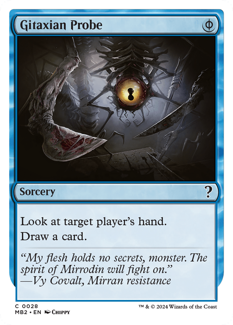 Image of Gitaxian Probe (White Border) [Mystery Booster 2]