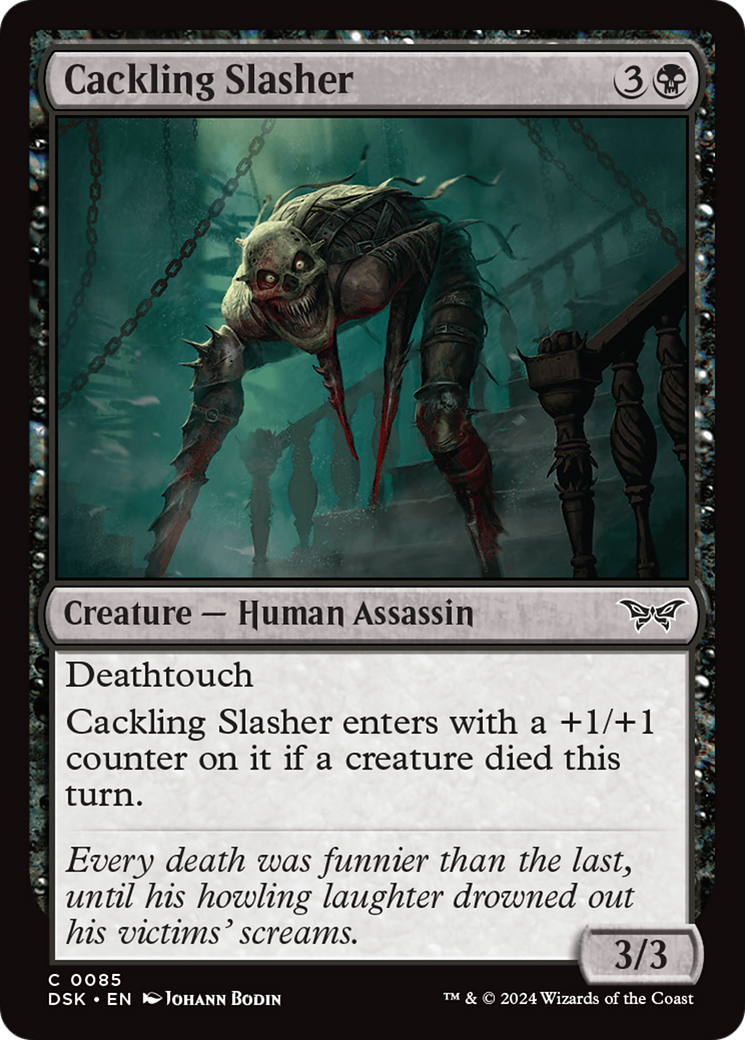 Image of Cackling Slasher [Duskmourn: House of Horror]