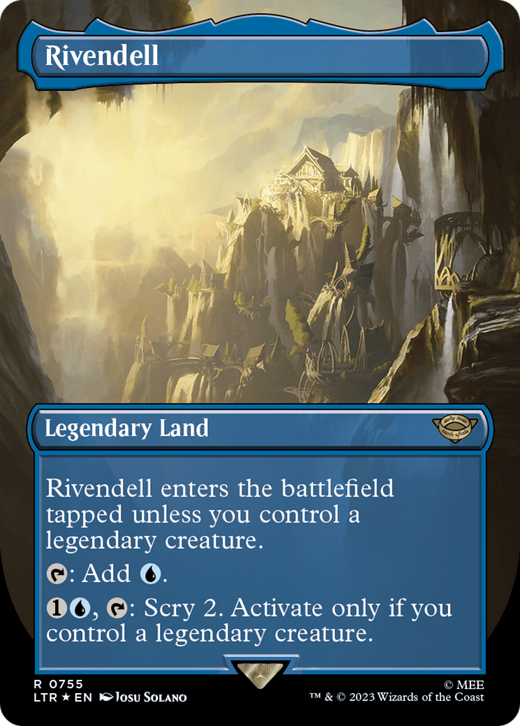 Image of Rivendell (Borderless) (Surge Foil) [The Lord of the Rings: Tales of Middle-Earth]